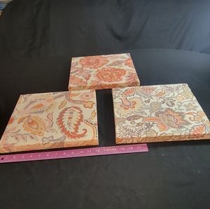 3 piece canvas wall art